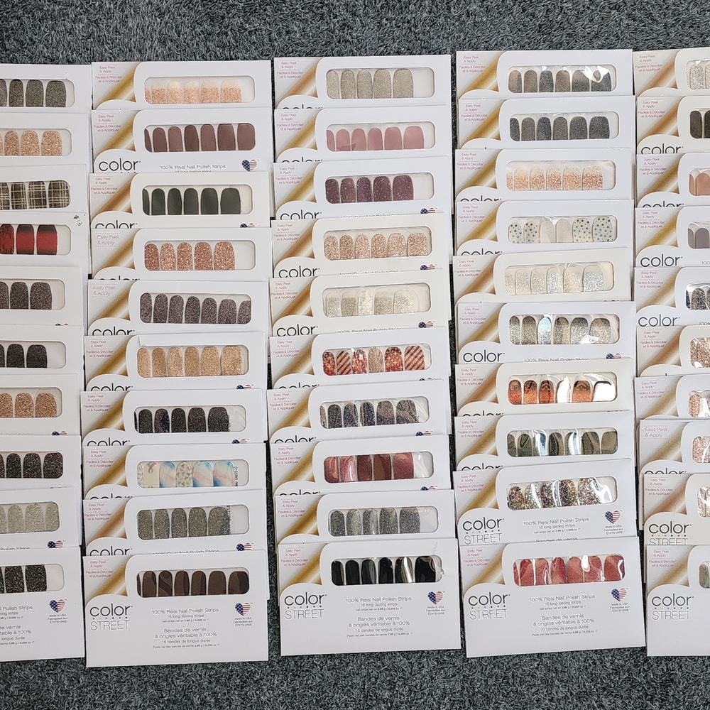 63 sets of Color Street Nail Strips